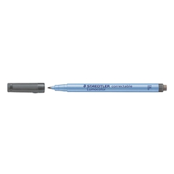 Staedtler® Folienstift Lumocolor correctable, schwarz, 0,6, F