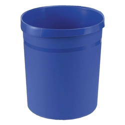 HAN Papierkorb GRIP, 18 Liter, rund, 2 Griffmulden, extra stabil, blau