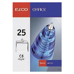 Elco Briefumschlag Office - C6, hochweiß, haftklebend, ohne Fenster, 80 g/qm, 50 Stück