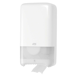 Tork® Toilettenpapier-Doppelrollenspender Midi T6 System - weiß