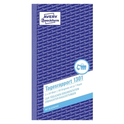 Avery Zweckform® 1301 Tagesrapport, 1. und 2. Blatt bedruckt, 105 x 200mm, 2 x 50 Blatt