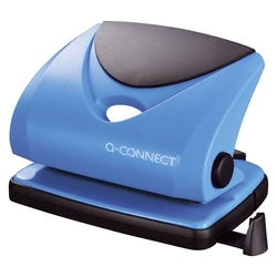 Q-Connect Mittlerer Locher - 20 Blatt, blau