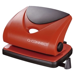 Q-Connect Mittlerer Locher - 20 Blatt, rot