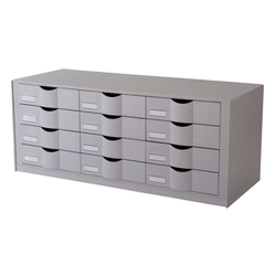 Paperflow Schubladenelement für Rolladenschrank easyOffice grau