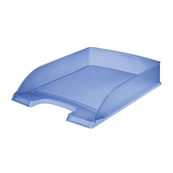 Leitz 5227 Briefkorb Standard Plus, A4, Polystyrol, blau frost