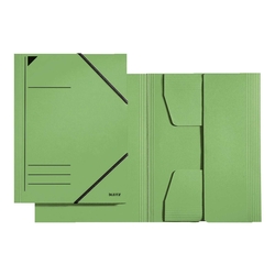 Leitz 3981 Eckspannermappe, A4, Füllhöhe 350 Blatt, Primärkarton, grün
