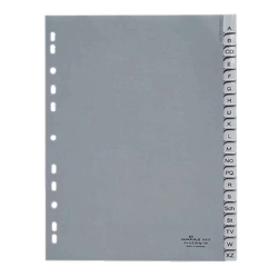 Durable Register - A - Z, PP, grau, A4, 20 Blatt 6401 10