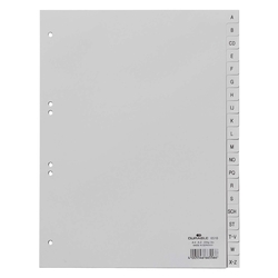 Durable Register - A - Z, PP, grau, A4, 20 Blatt 6510 10