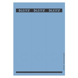 Leitz 1687 PC-beschriftbare Rückenschilder - Papier, lang/breit, 75 Stück, blau