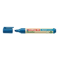 Edding 32 Flipchartmarker EcoLine - nachfüllbar, 1 - 5 mm, blau