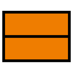 Warntafel Orange