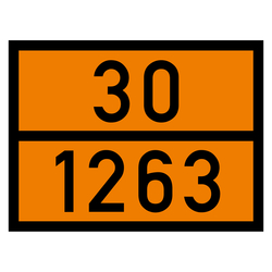 Warntafel 30 1263, orange, 400 x 300 mm in verschiedenen Materialien