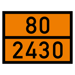 Warntafel 80 2430, orange, 400 x 300 mm in verschiedenen Materialien