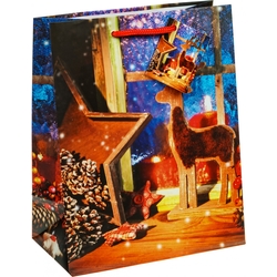 TSI 12er Pack Geschenktüte mittel ca. 18 x 10 x 23 cm Weihnachten SERIE 10
