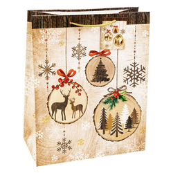 TSI 12er Pack Geschenktüte groß ca. 26 x 13,5 x 32 cm Weihnachten SERIE 9
