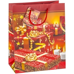 TSI 12er Pack Geschenktüte mittel ca. 18 x 10 x 23 cm Weihnachten SERIE 9