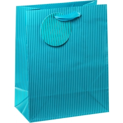 TSI 12er Pack Geschenktüte mittel ca. 18 x 10 x 23 cm NADELSTREIFEN