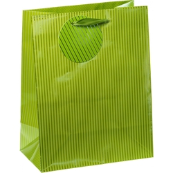 TSI 12er Pack Geschenktüte mittel ca. 18 x 10 x 23 cm NADELSTREIFEN