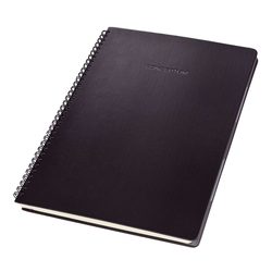 Sigel Modisch Collegeblock CONCEPTUM® - ca. A4, kariert, 80 Blatt, mit Register, schwarz