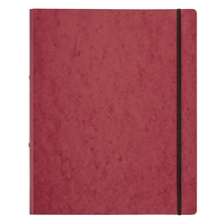 Pagna® Ringbuch Pressspan - A4, 2-Ring, Ring-Ø 16mm, Gummizug, rot