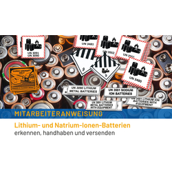 10er Pack Mitarbeiteranweisung Lithium- und Natrium-Ionen-Batterien