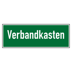 Verbandkasten - Rettungszeichen Folie 210 x 74 mm
