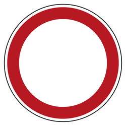 Verbotszeichen Allgemeines Verbotszeichen