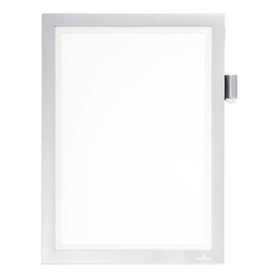Durable Informationsrahmen DURAFRAME® Magnetic Note - A4, magnetisch, metallic silber 4989 23