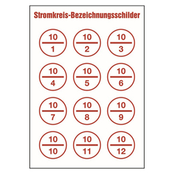 Stromkreisbezeichnung Stromkreisbezeichnung