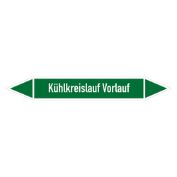 Rohrleitungskennzeichen Kühlkreislauf Vorlauf
