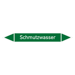 Rohrleitungskennzeichen Schmutzwasser