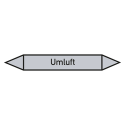 Rohrleitungskennzeichen Umluft