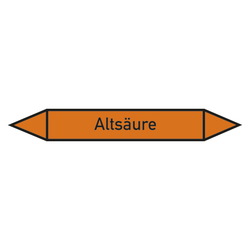 Rohrleitungskennzeichen Altsäure