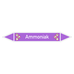 Rohrleitungskennzeichen Ammoniak