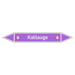Rohrleitungskennzeichen Kalilauge