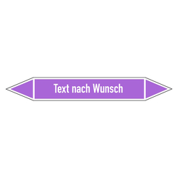 Rohrleitungskennzeichen Laugen - Text nach Wunsch