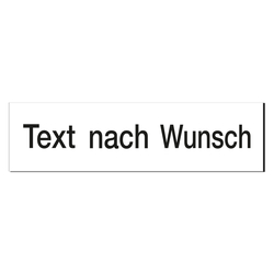Magnetschild aus Magentfolie mit Text nach Wunsch
