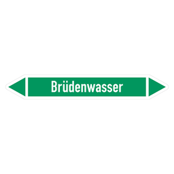 Rohrleitungskennzeichen Brüdenwasser