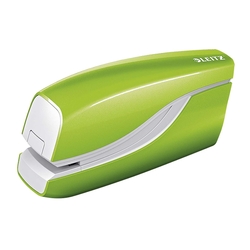Leitz 5566 Elektrisches Heftgerät WOW - 10 Blatt, grün metallic