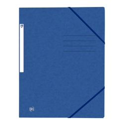 OXFORD Eckspannermappe TOPFILE+ - A4, Rückenschild, Karton, blau