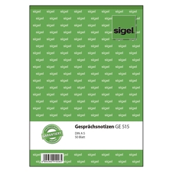 SIGEL Gesprächsnotizen - A5, 50 Blatt