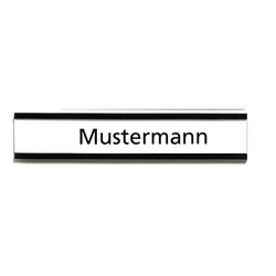 Franken Magnetschild mit C-Profil - 75 x 40 mm, 10 Stück, schwarz