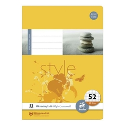 Staufen® style Oktavheft LIN52 - A6, 32 Blatt, 80,g/qm, 5mm kariert