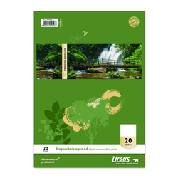 Ursus Basic Ringbucheinlage - LIN20, A4, 50 Blatt, 70 g/qm, blanko