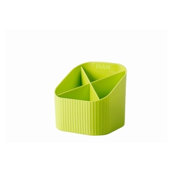 HAN Schreibköcher Re-X-LOOP - 4 Fächer, lemon