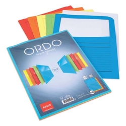 ELCO Sichtmappen Ordo classico - sortiert, 120g, 10 Stück, Sichtfenster und Linien
