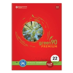 Collegeblock A4 80BL Lin22 STAUFEN GREEN 040835022