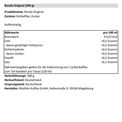 Kaffee Rondo Original gemahlen Röstkaffee 500 g