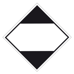Gefahrzettel, Gefahrgutaufkleber In begrenzten Mengen verpackte gefährliche Güter mit weißem Rand, Folie, 150 x 150 mm, 100 Stück/Rolle