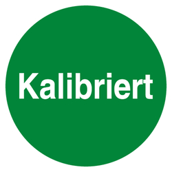 Qualitätsaufkleber Kalibriert, Grün, Folie, Ø 35 mm, Rund, 100 Stück/Rolle